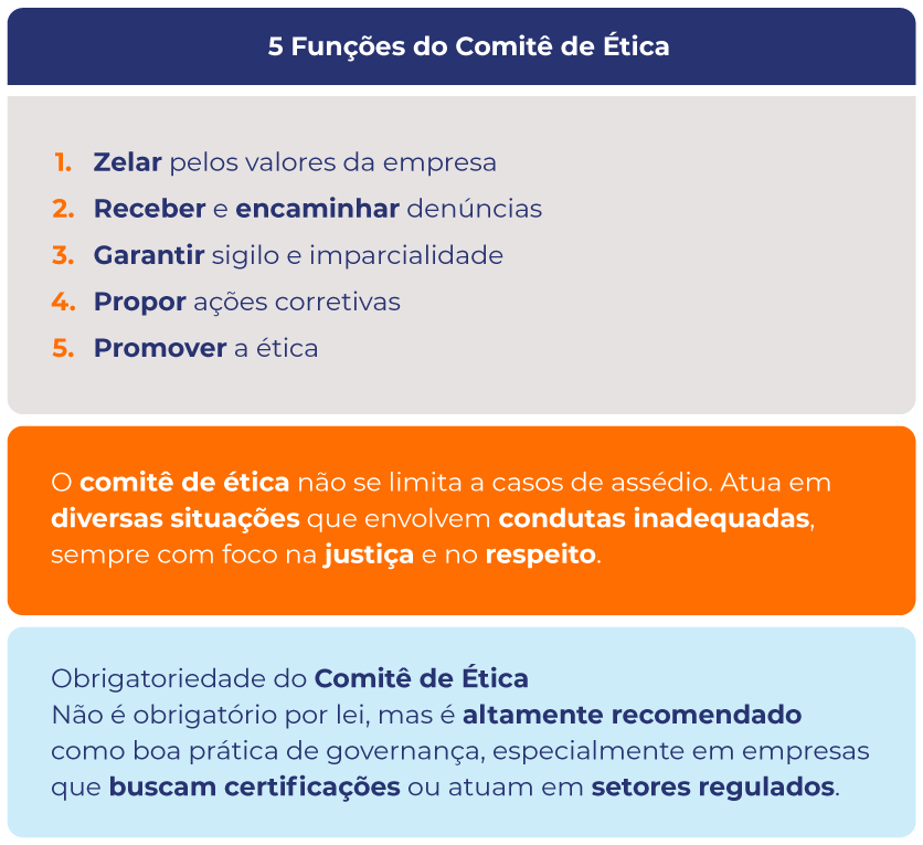 Infografico funções comitê de ética.